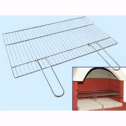 Image of Griglia Graticola In Acciaio Cromato Per Barbecue Beton 67x40cm -dc0001