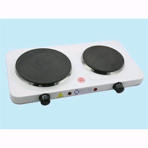 Image of Fornello elettrico Niklas 2 piastre in ghisa 2500w 46x24x7 cm